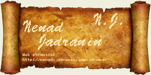 Nenad Jadranin vizit kartica